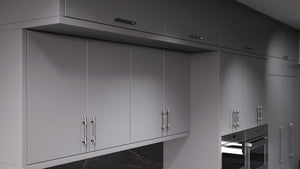 Clayton Peppercorn ( Maple | Plain Cut [ Frameless • Satin • Painted ] - 10' X 10' Kitchen Cabinet ) | Assembled In USA