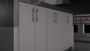 Clayton Peppercorn ( Maple | Plain Cut [ Frameless • Satin • Painted ] - 10' X 10' Kitchen Cabinet ) | Assembled In USA