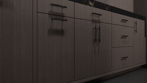 Clayton Urban Oak ( White_Oak | Rift Cut [ Frameless • Wire Brushed • Stained ] - 10' X 10' Kitchen Cabinet ) | Assembled In USA