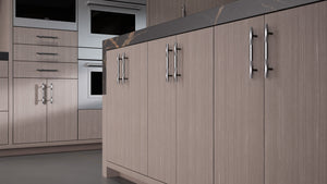 Clayton Urban Oak ( White_Oak | Rift Cut [ Frameless • Wire Brushed • Stained ] - 10' X 10' Kitchen Cabinet ) | Assembled In USA