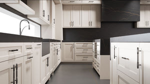 Greenfield Anew Gray ( Maple | Plain Cut [ Frameless • Satin • Painted ] - 10' X 10' Kitchen Cabinet ) | Assembled In USA