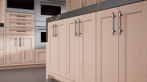 Greenfield Dusk Gray Oak ( White_Oak | Rift Cut [ Frameless • Wire Brushed • Stained ] - 10' X 10' Kitchen Cabinet ) | Assembled In USA