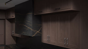 Greenfield Misty Gray ( Cherry | Plain Cut [ Frameless • Satin • Stained ] - 10' X 10' Kitchen Cabinet ) | Assembled In USA