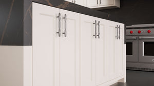 Greenfield Repose Gray ( Maple | Plain Cut [ Frameless • Satin • Painted ] - 10' X 10' Kitchen Cabinet ) | Assembled In USA