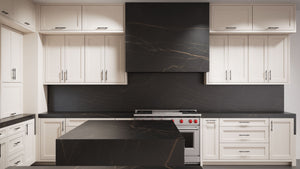 Greenfield Repose Gray ( Maple | Plain Cut [ Frameless • Satin • Painted ] - 10' X 10' Kitchen Cabinet ) | Assembled In USA