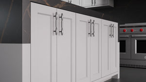 Greenfield Simply Gray ( Maple | Plain Cut [ Frameless • Satin • Painted ] - 10' X 10' Kitchen Cabinet ) | Assembled In USA