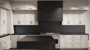 Lakeland Anew Gray ( Maple | Plain Cut [ Frameless • Satin • Painted ] - 10' X 10' Kitchen Cabinet ) | Assembled In USA