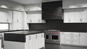 Lakeland Dove Gray ( Maple | Plain Cut [ Frameless • Satin • Painted ] - 10' X 10' Kitchen Cabinet ) | Assembled In USA