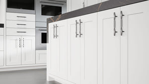 Lakeland Dove Gray ( Maple | Plain Cut [ Frameless • Satin • Painted ] - 10' X 10' Kitchen Cabinet ) | Assembled In USA