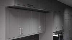 Lakeland Iron Ore ( Maple | Plain Cut [ Frameless • Satin • Painted ] - 10' X 10' Kitchen Cabinet ) | Assembled In USA