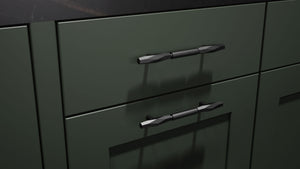 Lakeland Pewter Green ( Maple | Plain Cut [ Frameless • Satin • Painted ] - 10' X 10' Kitchen Cabinet ) | Assembled In USA