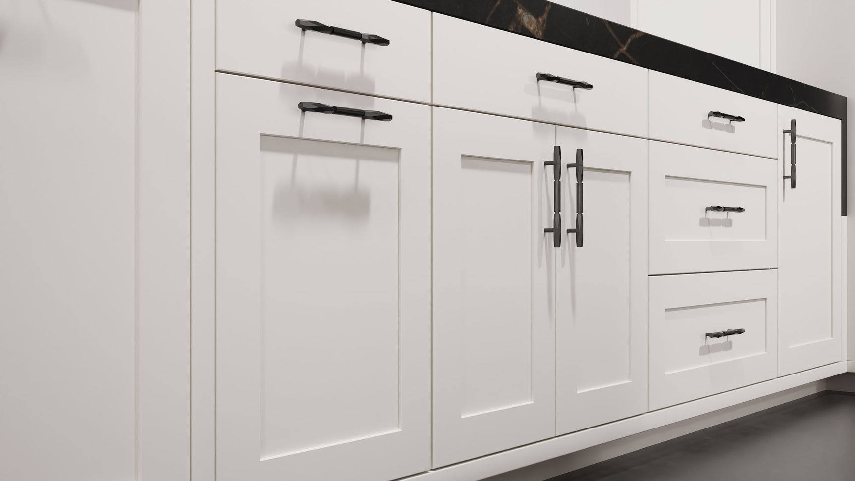 Lakeland Simply White ( Maple | Plain Cut [ Frameless • Satin • Painted ] - 10' X 10' Kitchen Cabinet ) | Assembled In USA