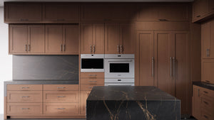 Lakeland Winter Wheat ( Cherry | Plain Cut [ Frameless • Satin • Stained ] - 10' X 10' Kitchen Cabinet ) | Assembled In USA