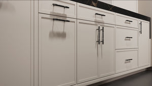 Montauk Anew Gray ( Maple | Plain Cut [ Frameless • Satin • Painted ] - 10' X 10' Kitchen Cabinet ) | Assembled In USA