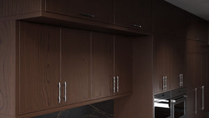 Montauk Cherry Black Walnut ( Cherry | Plain Cut [ Frameless • Satin • Stained ] - 10' X 10' Kitchen Cabinet ) | Assembled In USA