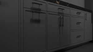 Montauk Iron Ore ( Maple | Plain Cut [ Frameless • Satin • Painted ] - 10' X 10' Kitchen Cabinet ) | Assembled In USA