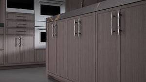 Montauk Onyx Oak ( White_Oak | Rift Cut [ Frameless • Wire Brushed • Stained ] - 10' X 10' Kitchen Cabinet ) | Assembled In USA