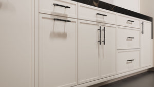 Montauk Repose Gray ( Maple | Plain Cut [ Frameless • Satin • Painted ] - 10' X 10' Kitchen Cabinet ) | Assembled In USA