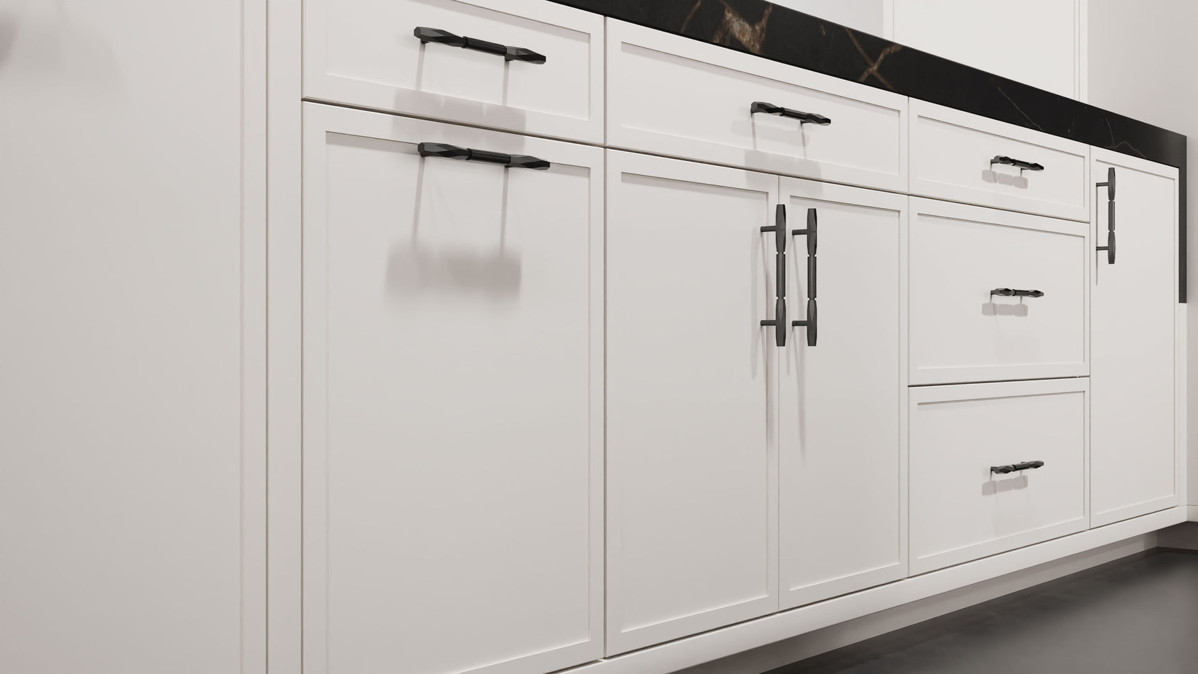 Montauk Simply White ( Maple | Plain Cut [ Frameless • Satin • Painted ] - 10' X 10' Kitchen Cabinet ) | Assembled In USA