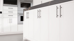 Montauk Simply White ( Maple | Plain Cut [ Frameless • Satin • Painted ] - 10' X 10' Kitchen Cabinet ) | Assembled In USA