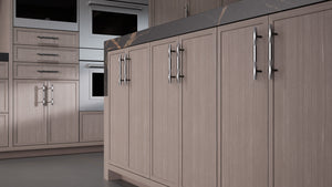 Montauk Urban Oak ( White_Oak | Rift Cut [ Frameless • Wire Brushed • Stained ] - 10' X 10' Kitchen Cabinet ) | Assembled In USA