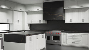 Newhaven Dove Gray ( Maple | Plain Cut [ Frameless • Satin • Painted ] - 10' X 10' Kitchen Cabinet ) | Assembled In USA