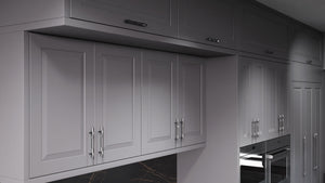 Newhaven Peppercorn ( Maple | Plain Cut [ Frameless • Satin • Painted ] - 10' X 10' Kitchen Cabinet ) | Assembled In USA