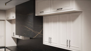 Ridgewood Anew Gray ( Maple | Plain Cut [ Frameless • Satin • Painted ] - 10' X 10' Kitchen Cabinet ) | Assembled In USA