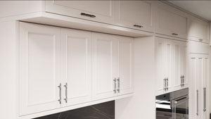 Ridgewood Anew Gray ( Maple | Plain Cut [ Frameless • Satin • Painted ] - 10' X 10' Kitchen Cabinet ) | Assembled In USA