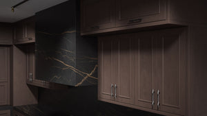 Ridgewood Misty Gray ( Cherry | Plain Cut [ Frameless • Satin • Stained ] - 10' X 10' Kitchen Cabinet ) | Assembled In USA