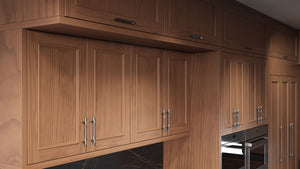 Ridgewood Natural Walnut ( Walnut | Plain Cut [ Frameless • Satin • Stained ] - 10' X 10' Kitchen Cabinet ) | Assembled In USA