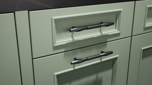 Ridgewood Sage Green ( Maple | Plain Cut [ Frameless • Satin • Painted ] - 10' X 10' Kitchen Cabinet ) | Assembled In USA