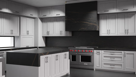 Ridgewood Simply Gray ( Maple | Plain Cut [ Frameless • Satin • Painted ] - 10' X 10' Kitchen Cabinet ) | Assembled In USA