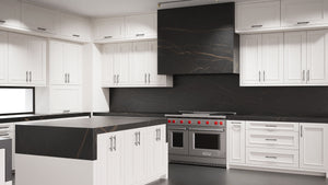 Ridgewood Simply White ( Maple | Plain Cut [ Frameless • Satin • Painted ] - 10' X 10' Kitchen Cabinet ) | Assembled In USA