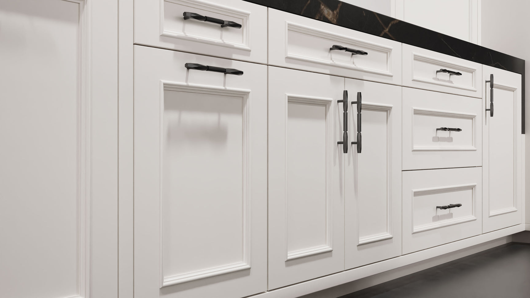 Ridgewood Simply White ( Maple | Plain Cut [ Frameless • Satin • Painted ] - 10' X 10' Kitchen Cabinet ) | Assembled In USA