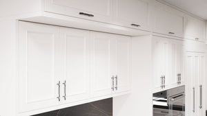 Ridgewood Simply White ( Maple | Plain Cut [ Frameless • Satin • Painted ] - 10' X 10' Kitchen Cabinet ) | Assembled In USA