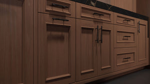 Ridgewood Washed Walnut ( Walnut | Plain Cut [ Frameless • Satin • Stained ] - 10' X 10' Kitchen Cabinet ) | Assembled In USA