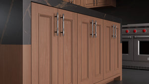 Ridgewood Washed Walnut ( Walnut | Plain Cut [ Frameless • Satin • Stained ] - 10' X 10' Kitchen Cabinet ) | Assembled In USA