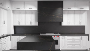 Wellington Bright White ( Maple | Plain Cut [ Frameless • Satin • Painted ] - 10' X 10' Kitchen Cabinet ) | Assembled In USA