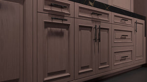 Wellington Driftwood Cherry ( Cherry | Plain Cut [ Frameless • Satin • Stained ] - 10' X 10' Kitchen Cabinet ) | Assembled In USA