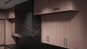 Wellington Driftwood Cherry ( Cherry | Plain Cut [ Frameless • Satin • Stained ] - 10' X 10' Kitchen Cabinet ) | Assembled In USA