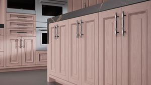 Wellington Driftwood Cherry ( Cherry | Plain Cut [ Frameless • Satin • Stained ] - 10' X 10' Kitchen Cabinet ) | Assembled In USA