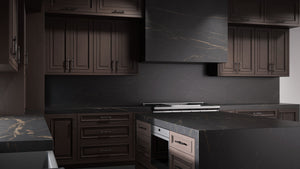 Wellington Misty Gray ( Cherry | Plain Cut [ Frameless • Satin • Stained ] - 10' X 10' Kitchen Cabinet ) | Assembled In USA