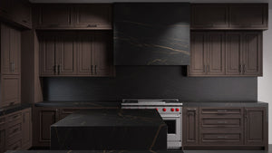 Wellington Misty Gray ( Cherry | Plain Cut [ Frameless • Satin • Stained ] - 10' X 10' Kitchen Cabinet ) | Assembled In USA