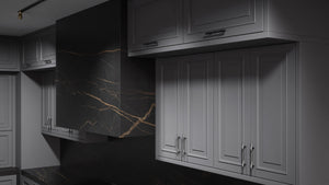 Wellington Peppercorn ( Maple | Plain Cut [ Frameless • Satin • Painted ] - 10' X 10' Kitchen Cabinet ) | Assembled In USA