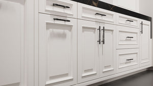 Wellington Simply White ( Maple | Plain Cut [ Frameless • Satin • Painted ] - 10' X 10' Kitchen Cabinet ) | Assembled In USA