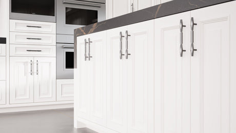 Wellington Simply White ( Maple | Plain Cut [ Frameless • Satin • Painted ] - 10' X 10' Kitchen Cabinet ) | Assembled In USA