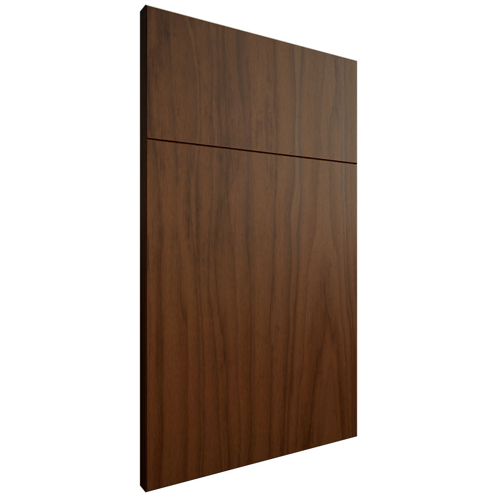 Clayton Natural Walnut ( Walnut | Plain Cut [ Frameless • Satin • Stained ] - 10' X 10' Kitchen Cabinet ) | Assembled In USA