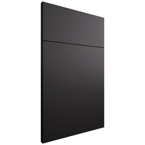 Clayton Simply Black ( Maple | Plain Cut [ Frameless • Satin • Painted ] - 10' X 10' Kitchen Cabinet ) | Assembled In USA