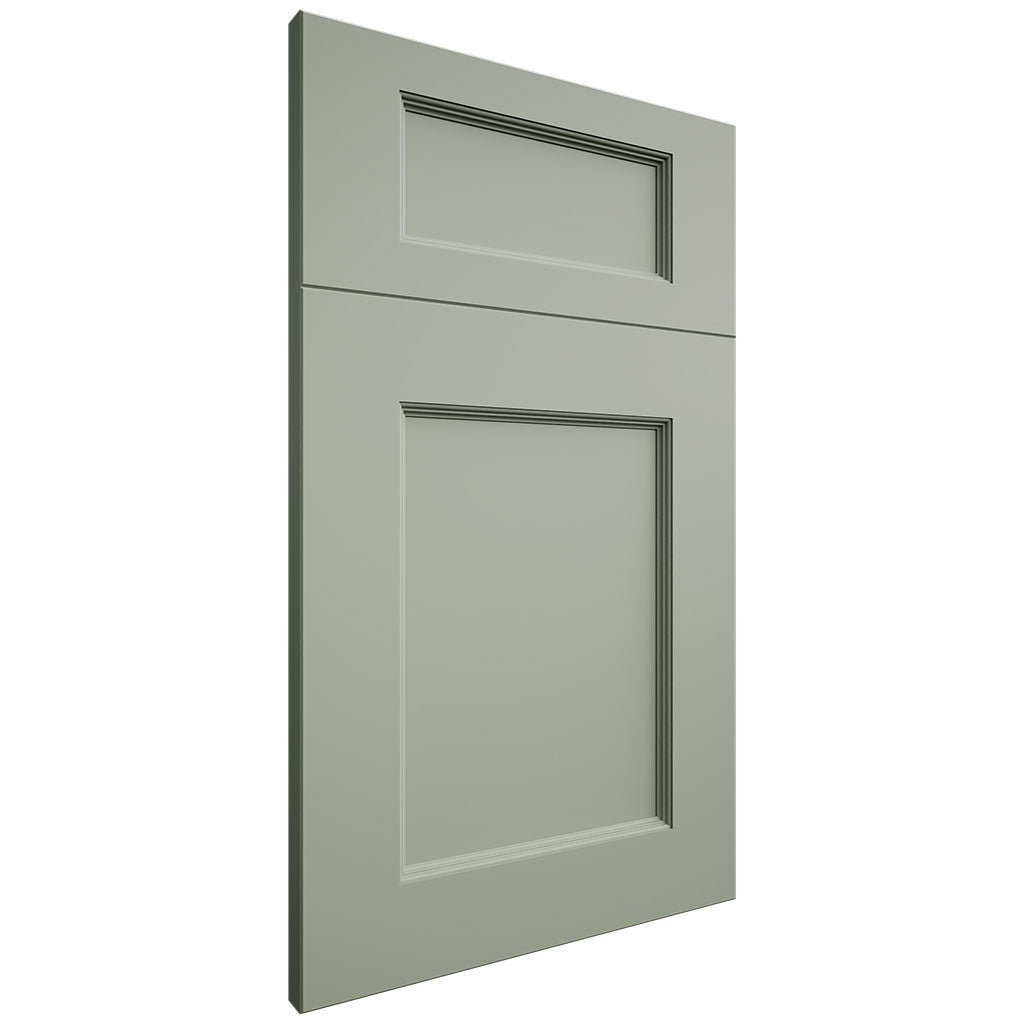 Greenfield Sage Green ( Maple | Plain Cut [ Frameless • Satin • Painted ] - 10' X 10' Kitchen Cabinet ) | Assembled In USA